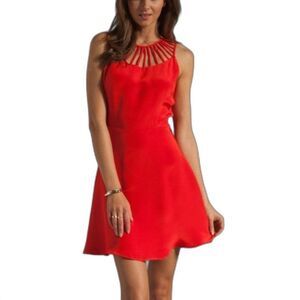 Parker Red Sarah Mini Dress Size Small Sophisticated Valentine's Date Night